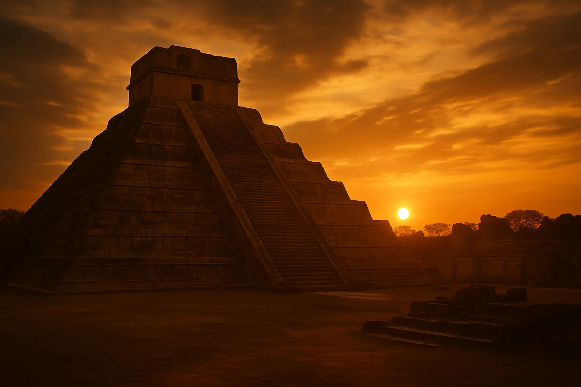 Ancient ruins at sunset - sacred lands where Christ ministered