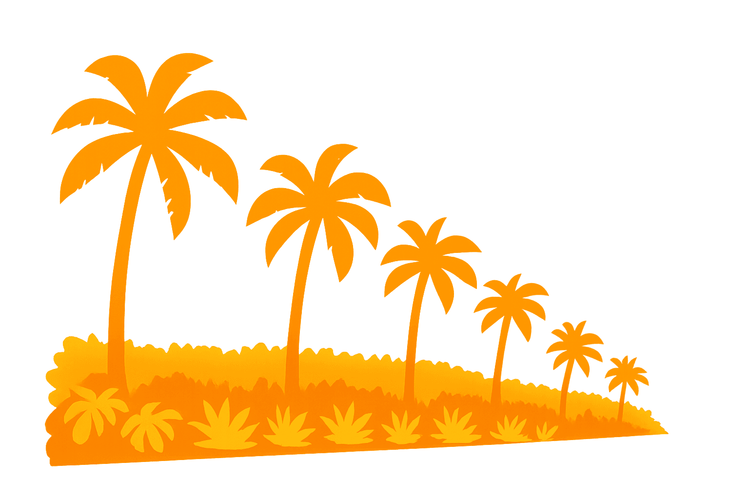 Palm Trees Road Background